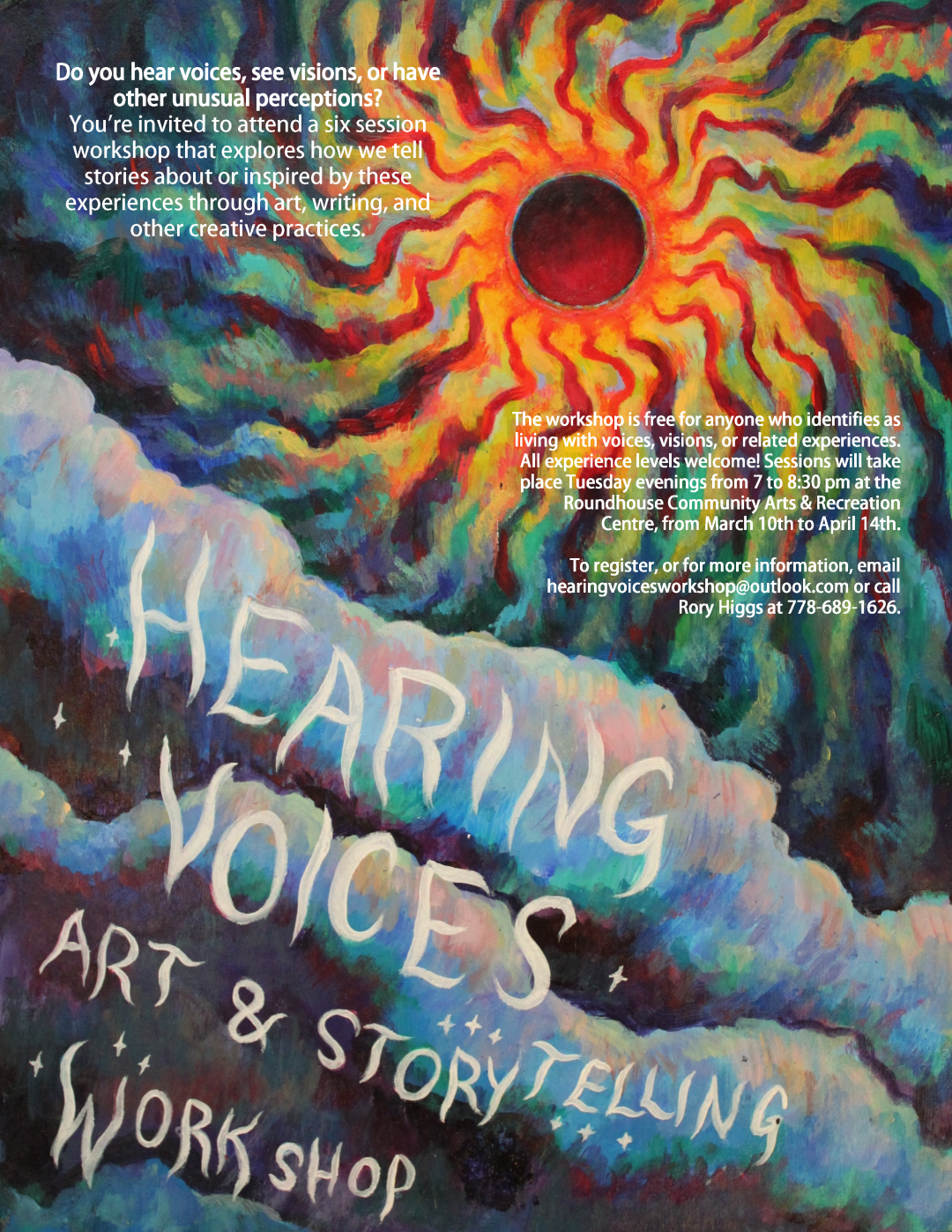 Rory's story telling workshop flyer